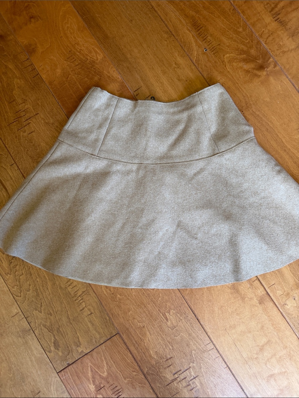 Lands' End Tan Circle Skirt